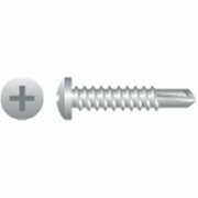 STRONG-POINT 10-16 x 1 in. 410 Stainless Steel Phillips Pan Head Screws Passivated and Waxed, 4PK 4P108